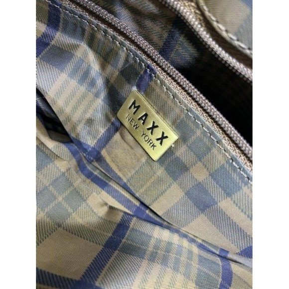 Maxx New York Tote Black Nylon Fabric Shoulder Bag - Picture 8 of 12